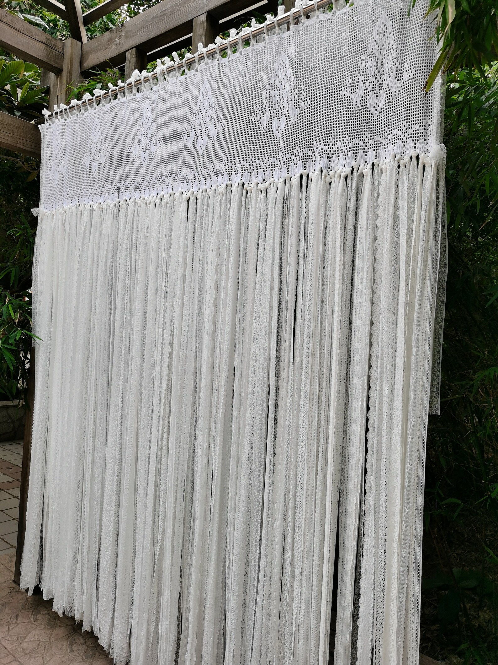 Victorian Window Curtain SHABBY Chic Crochet Lace Etsy