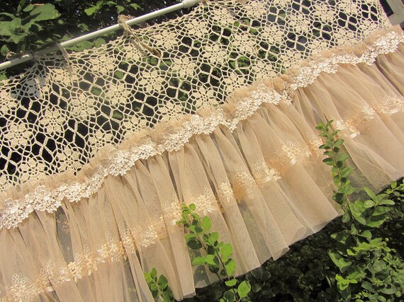 Home Living Shabby Chic Curtain Boho Country Cottage Rustic