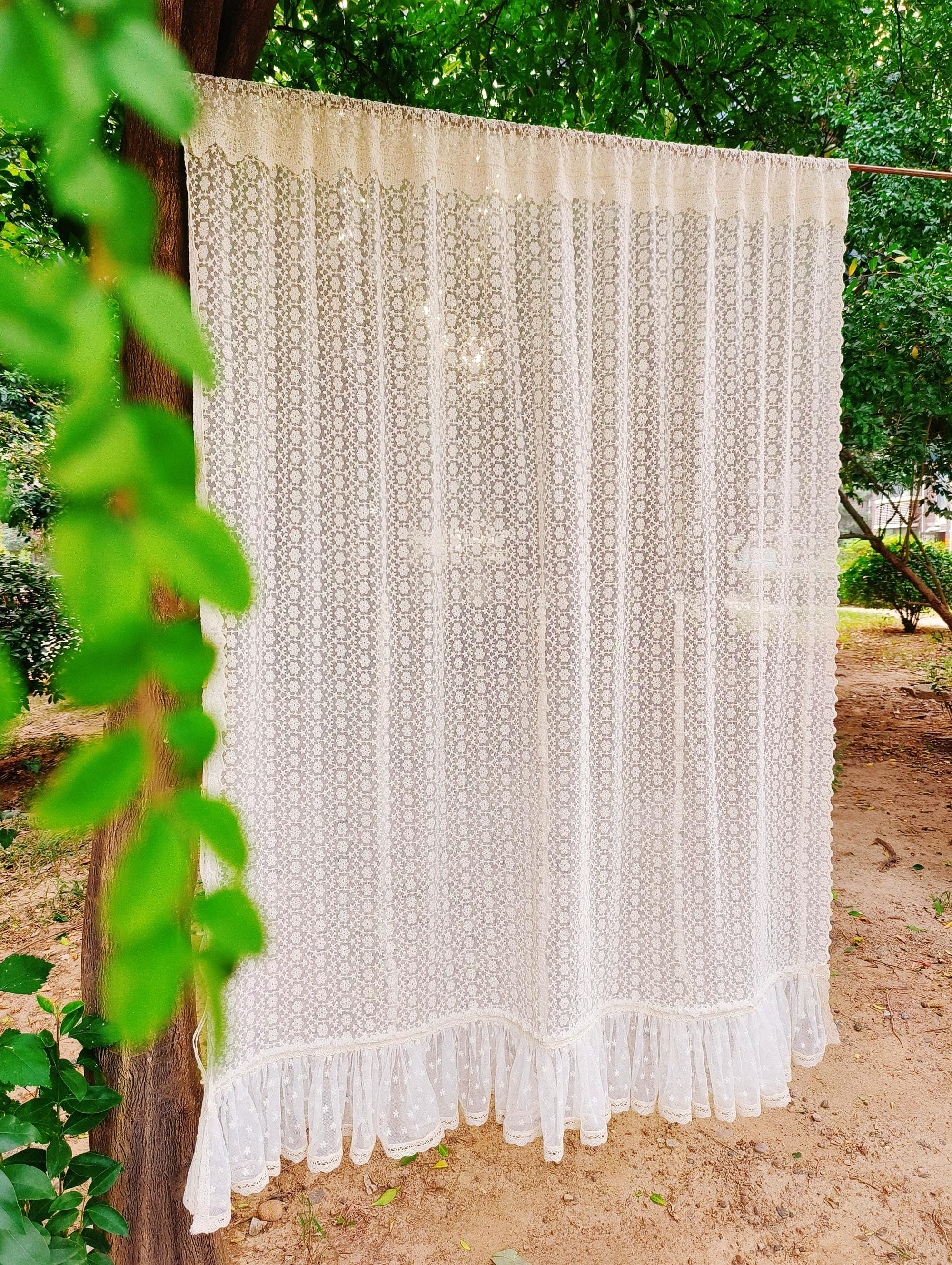 Victorian French Country Style Shabby Chic Window Curtain Vintage