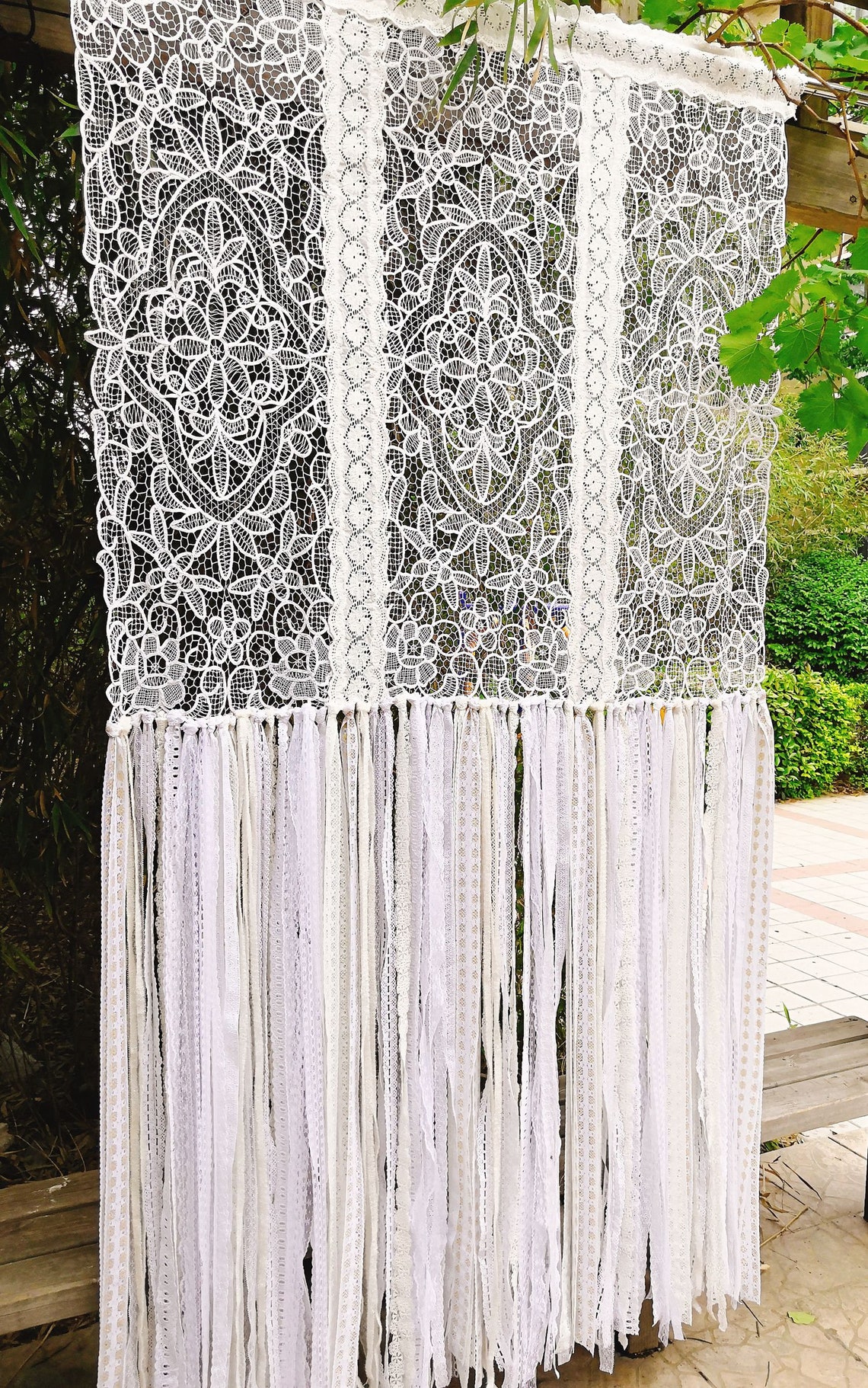 Victorian EleganceShabby Chic Vintage Battenburg Lace Window Etsy