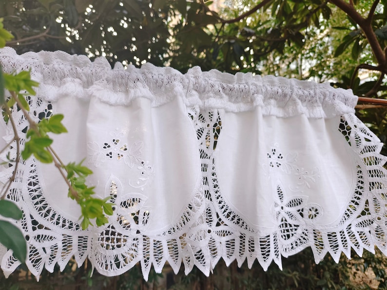Victorian Elegance Vintage Style Battenburg Lace Window Etsy