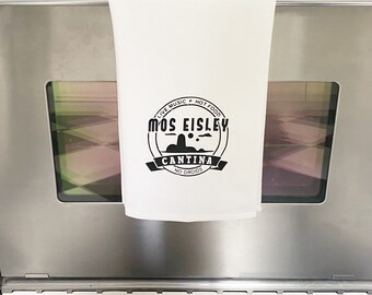 Mos Eisley cantina kitchen towel, tea towels, custom kitchen towels