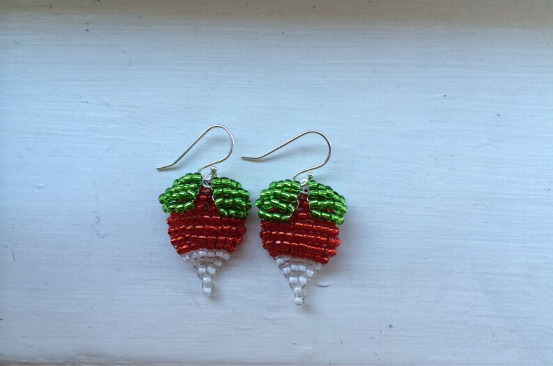 Radish Earrings Halloween Luna Radish Earrings Dirigible Etsy