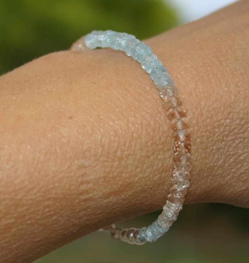 BLUE TOPAZ BRACELET...Imperial Topaz Bracelet ...Blue Topaz Bracelet