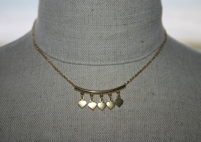 GOLD HEART CHARM Necklace,Gold filled Heart Charm Necklace