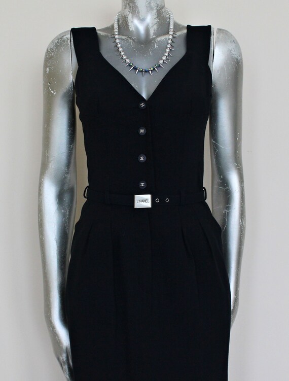 BLUE CHANEL DRESS, Blue Chanel Cocktail Dress