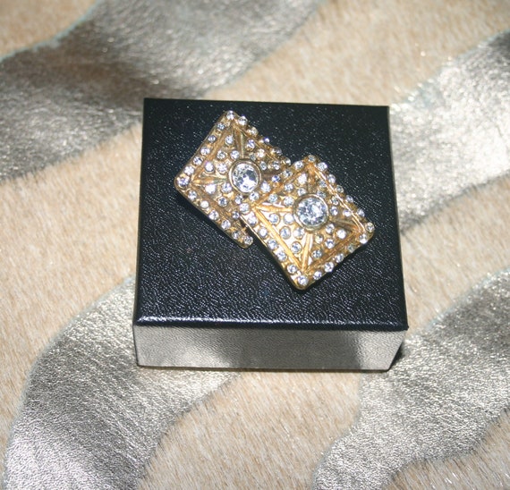CHANEL DIAMONTE EARRINGS...Chanel Diamond Earrings