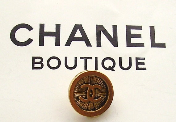 GOLD CHANEL BUTTON With C C Logo | Etsy