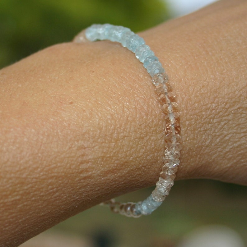 BLUE TOPAZ BRACELET...Imperial Topaz Bracelet ...Blue Topaz Bracelet