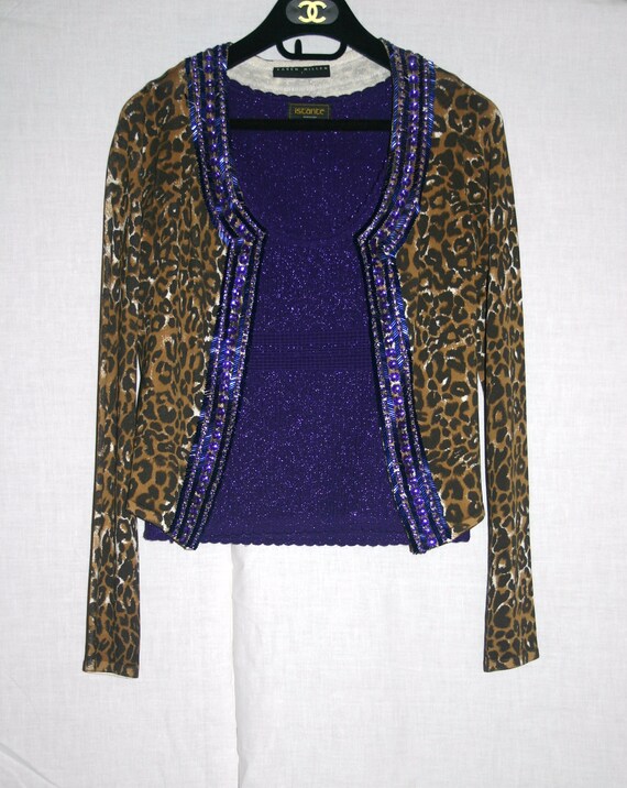 LEOPARD PRINT CARDIGAN,Karen Millen Leopard Print