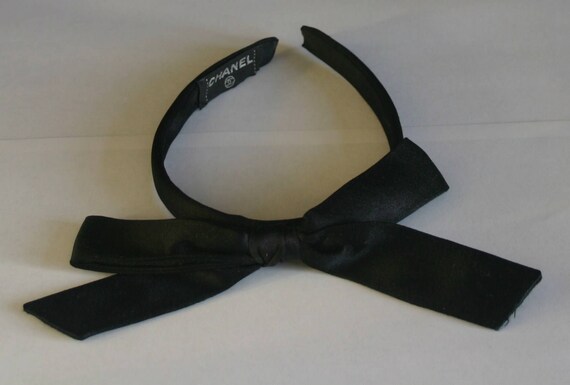Chanel Hair Bow Authentic Chanel Hiar Band Etsy