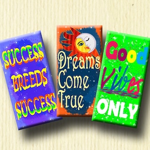 MOTIVATIONAL QUOTES Digital Collage Sheet  Domino Images (1&quot; x 2&quot;) for pendants, earrings, decoupage, key fobs.  Instant Download #273.