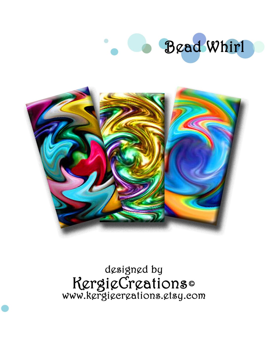 BEAD WHIRL - Digital Collage Sheet 1x2 Inch Domino Images for Pendants ...