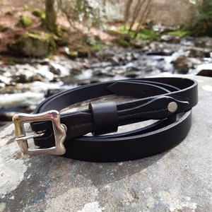 Herd of sporrans - Handcrafted Black Leather Sporran Strap