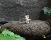 Double Spiral Ring Soldered Choose Size 18 gauge or 16 gauge wire