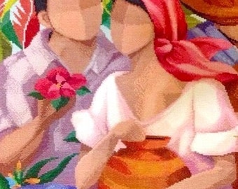 HARANA (Courtship Song) Filipino Art-Cross Stitch PDF Pattern