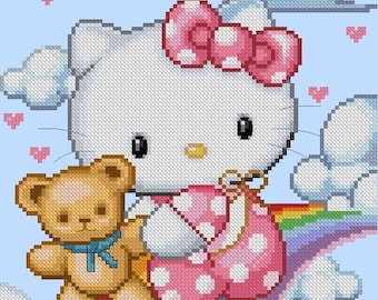 Cute Kitty Baby -Cross Stitch PDF Downloadable Pattern