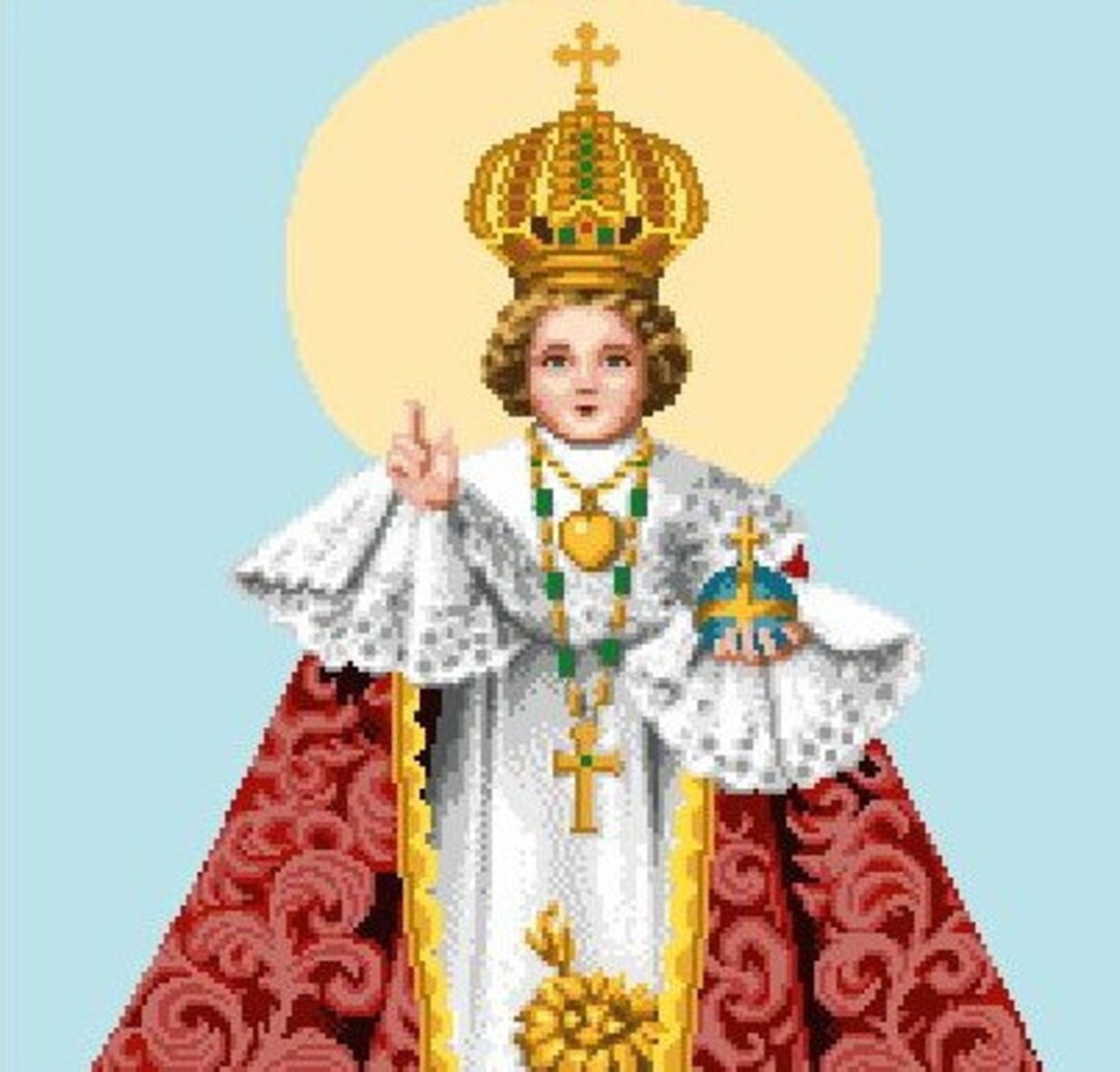 Santo Nino (child Jesus) -cross Stitch PDF Pattern - Etsy