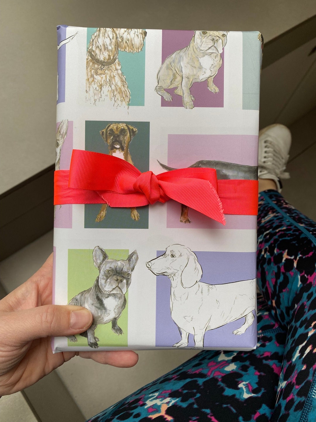 Dog Breed Wrapping Paper Wrapping Paper for Dog Lover Dog Birthday