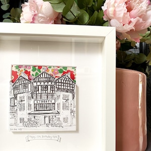 Liberty of London Papercut  - original artwork - London Architecture - Liberty of London Wall Art - Liberty of London Department Store Art