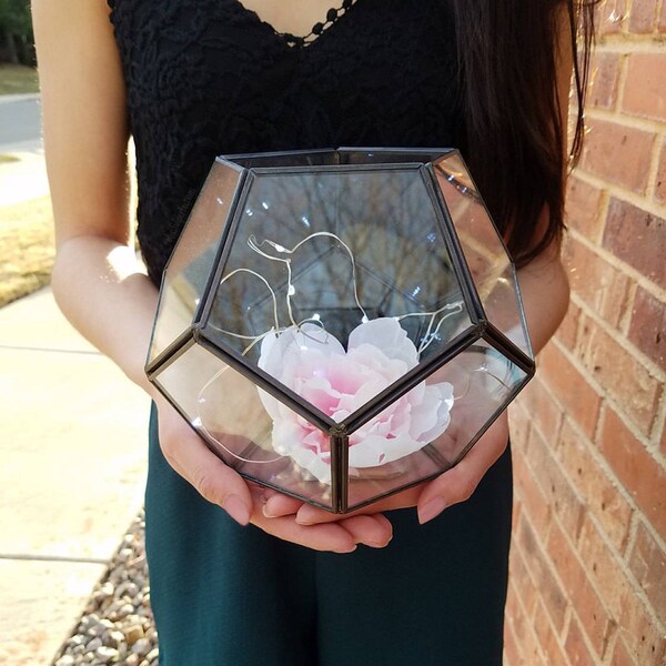 Dodecahedron Geometric Terrarium, Geometric Terrarium, Glass Terrarium, Succulent Terrarium, Geometric Wedding, Geometric Home Decor