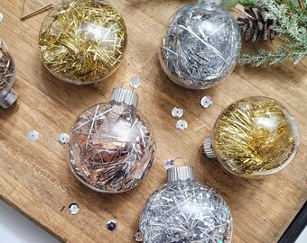 Rose Gold Ornaments Etsy