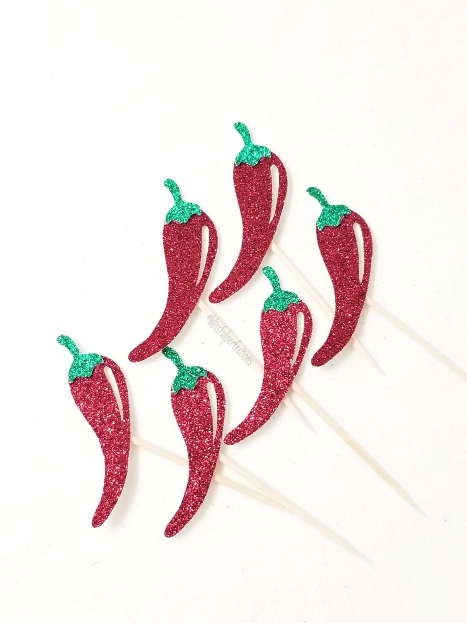 Chili Pepper Toppers Chili Cook Off Party Decor Fiesta Etsy
