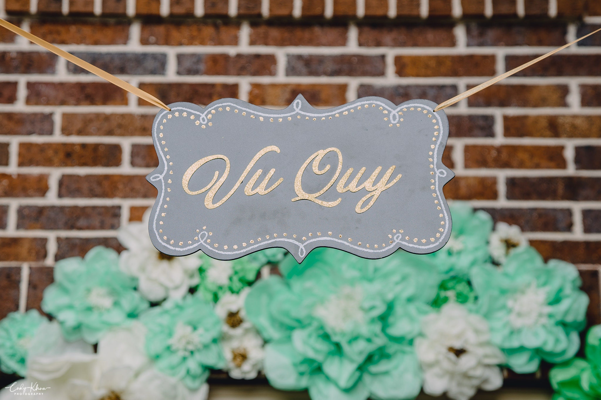 CUSTOM Asian Tea Ceremony Sign Le Vu Quy Le Tan Hon Sign Etsy