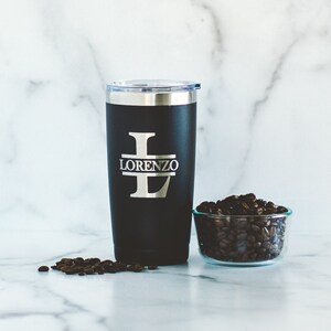 Personalized Monogram Tumbler - Personalized Tumblers for Groomsmen - Best Man Tumbler - Groomsmen Gifts - Gift for Him - Wedding Tumbler