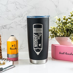 Personalized Teacher Coffee Tumbler - Teacher Coffee Travel Mug - Teacher Gift - Teacher Appreciation Gift - Custom End of year Teacher Gift