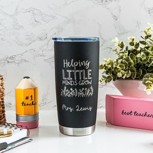 Personalized Teacher Coffee Tumbler - Teacher Coffee Travel Mug - Teacher Gift - Teacher Appreciation Gift - Custom End of year Teacher Gift