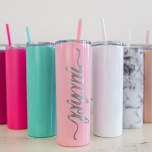Personalized Skinny Tumbler - Custom Cup - Personalized Cup - Stainless Steel Cup - Insulated Tumbler - Personalized Tumbler- Gift- Coffee