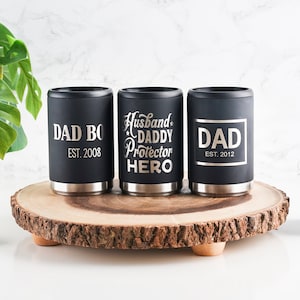 Personalized Engraved Can Drink Holder -Beer Can Cooler - Can Holder - Beer Gift - Coozie - Father's Day Gift - Gift for Dad - Dad Bod