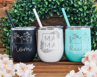 Custom Laser Engraved Wine Tumbler With Name