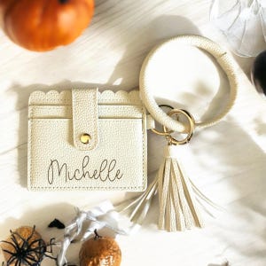 Cartera de mano personalizada grabada con nombre - Cartera de mujer - Cartera de mano - Monograma - Regalo para ella - Cartera de mano personalizada - Nombre grabado