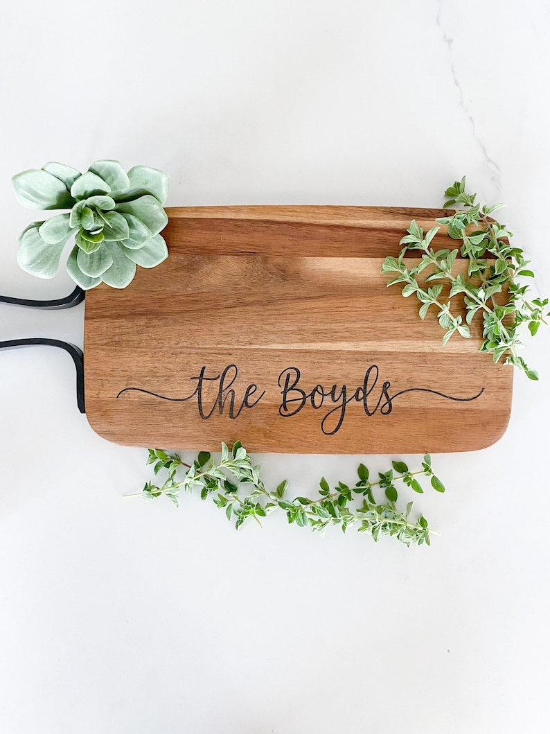 Personalized Laser Engraved Charcuterie Board