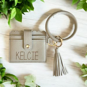 Cartera de mano personalizada grabada con nombre - Cartera de mujer - Cartera de mano - Monograma - Regalo para ella - Cartera de mano personalizada - Nombre grabado