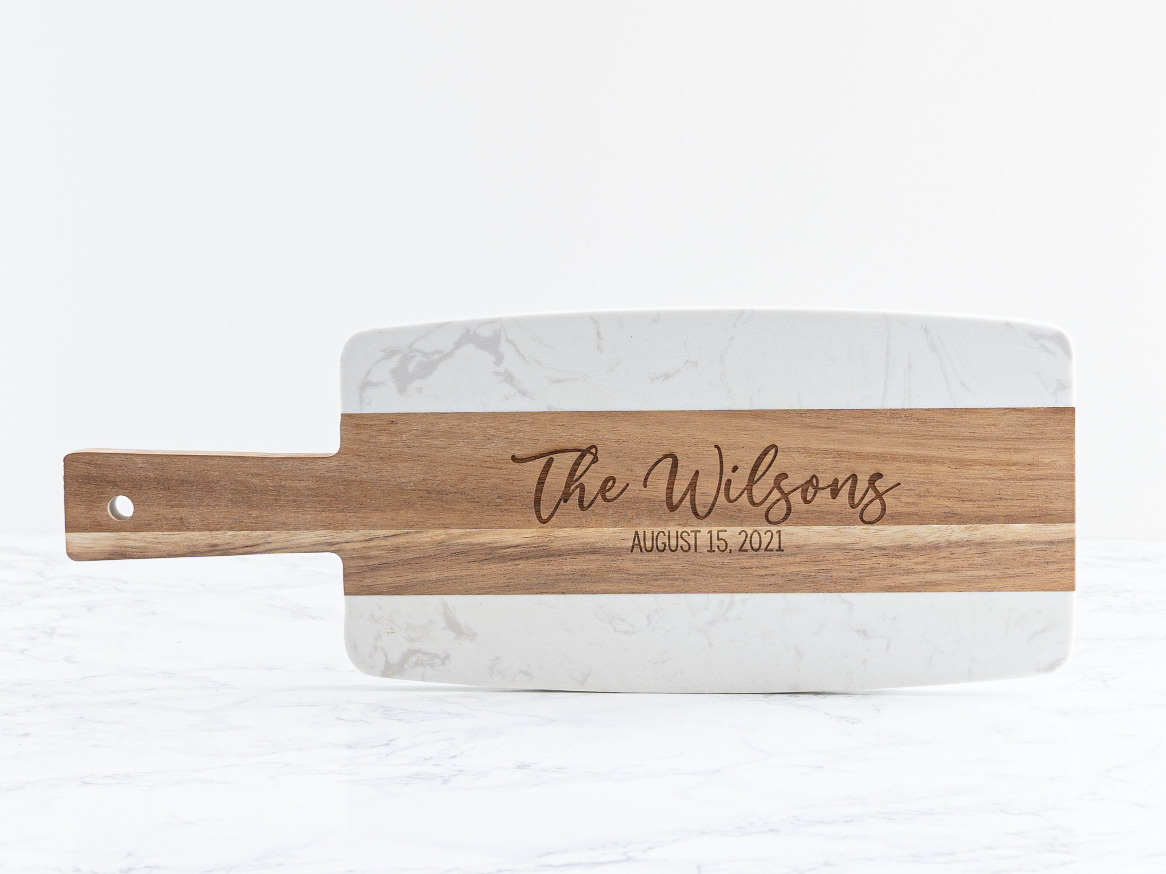 Personalized Marble Cheese Board Custom Cutting Board With Etsy