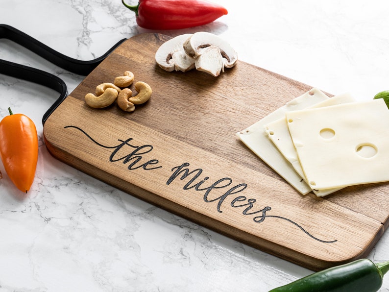 Personalized Laser Engraved Charcuterie Board - Thumbnail 3