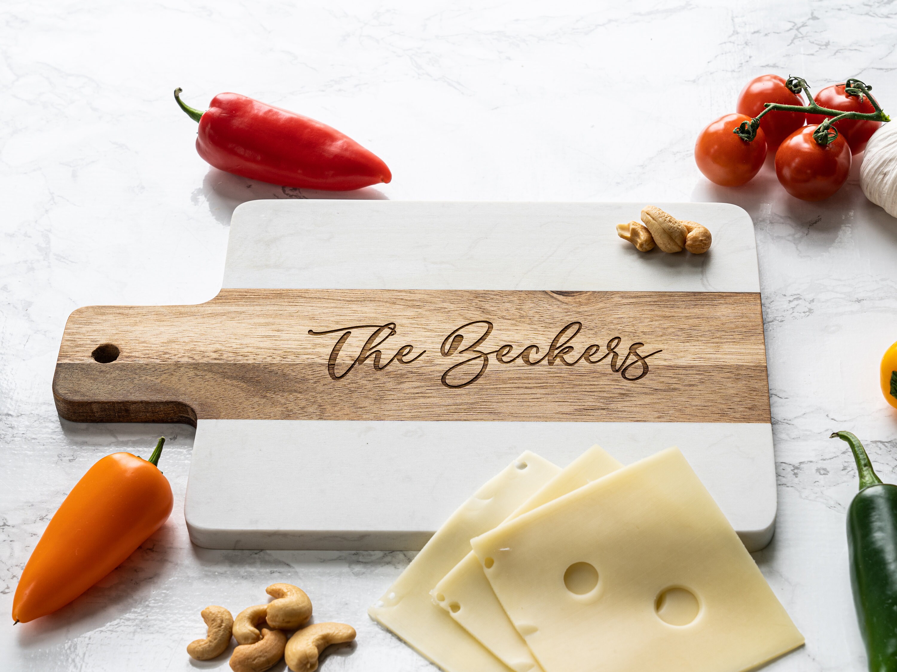 Personalized Marble Cheese Board Custom Cutting Board With Etsy