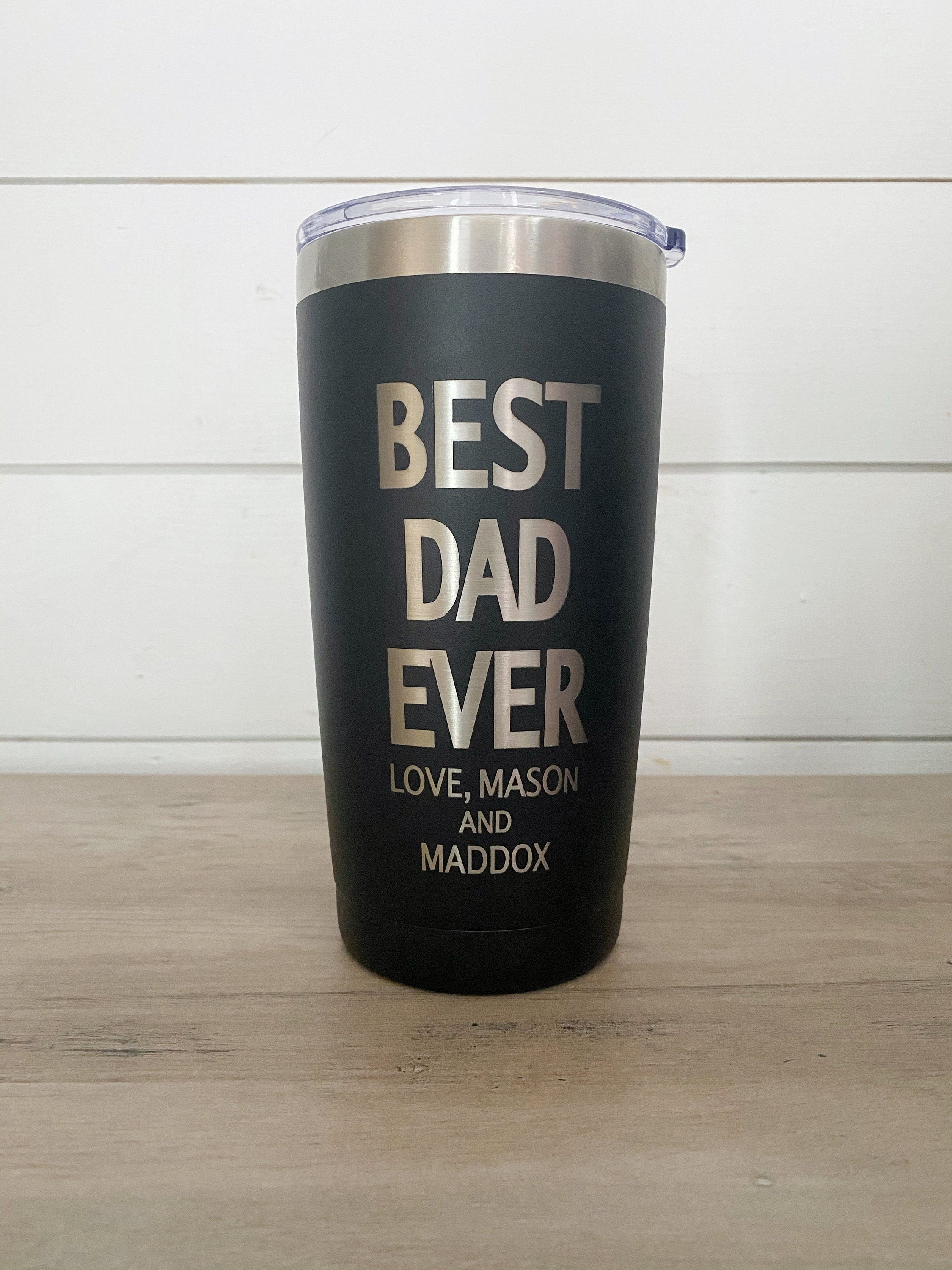 Personalized Fathers Day Tumbler Father's Day Coffee Etsy
