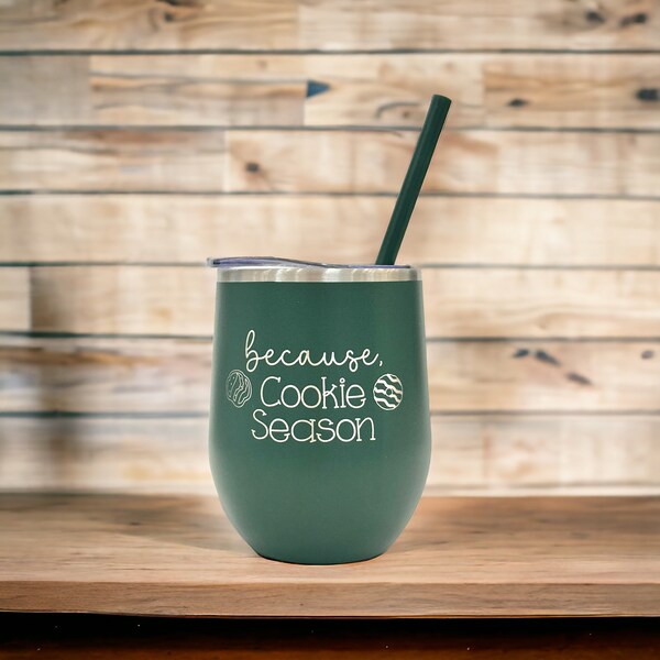 Engraved Girl Scout Wine Tumbler - Girl Scout Leader Gift - Laser Engraved Wine Tumbler with straw - Cookie Manager - Custom Gift