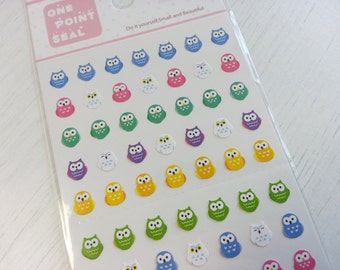 Lovely Owl Paper Sticker - 1 Sheet