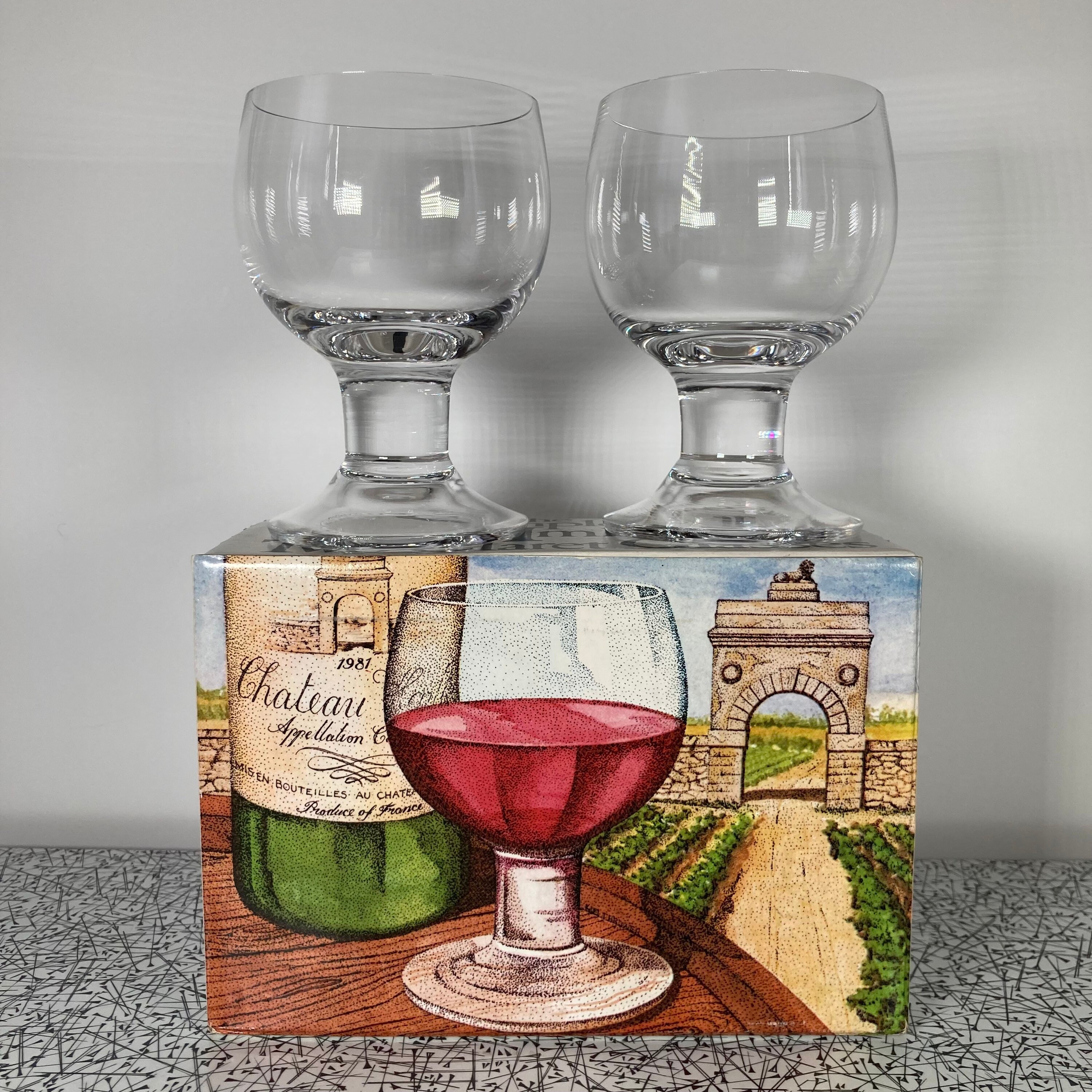The Compleat Imbiber 英語版 Dartington Glass, the Compleat Imbiber, Set of TWO Claret / Wine