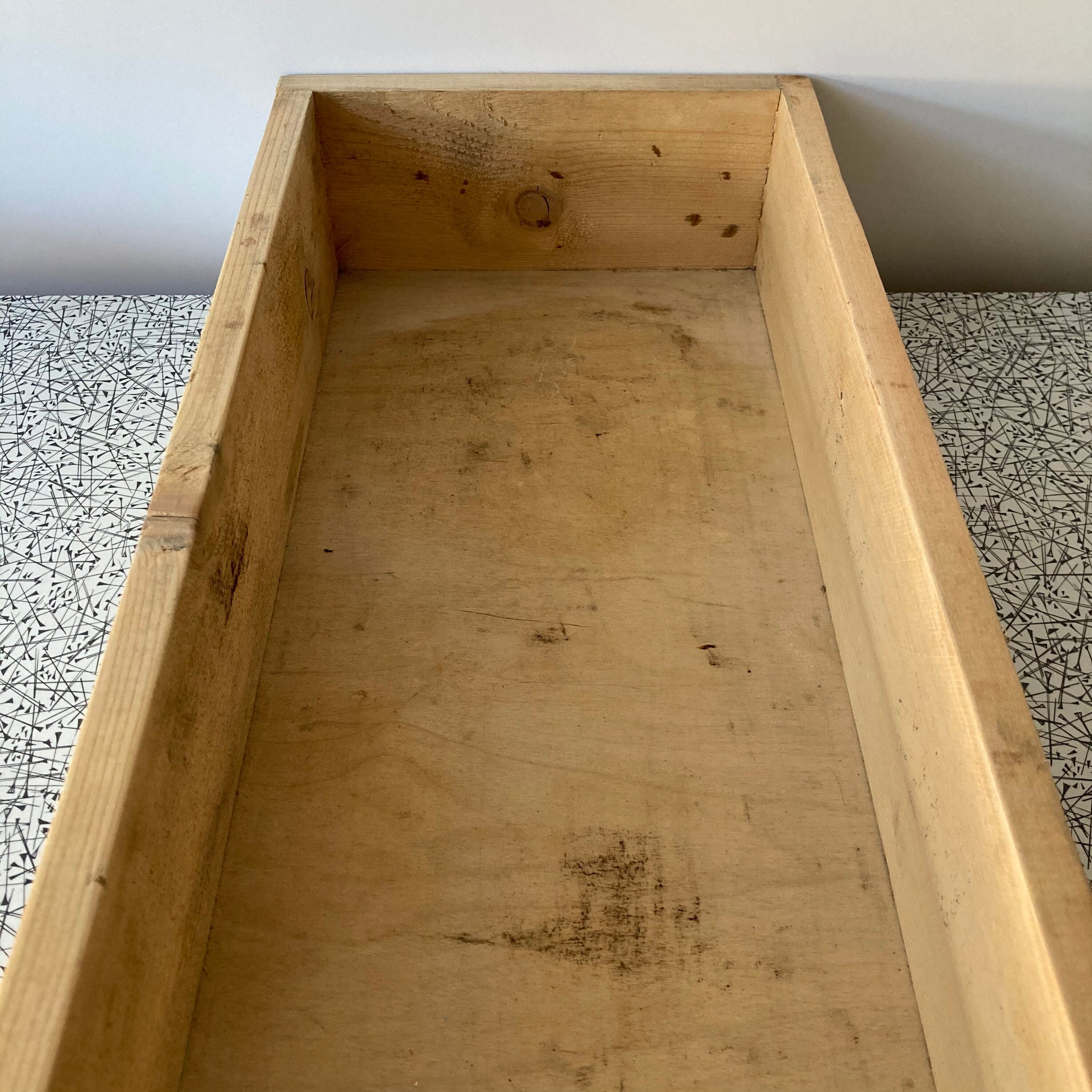 Bandeja de panadería de madera rectangular upcycled Sayers / | Etsy