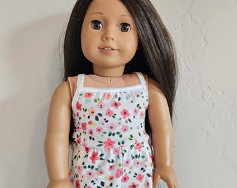 Romper for 18 inch dolls- Yellow Hearts