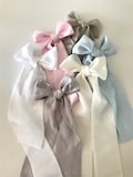 Linen crib bows, Nursery decor, Linen crib sashes, Crib bedding decor, Curtain tie back