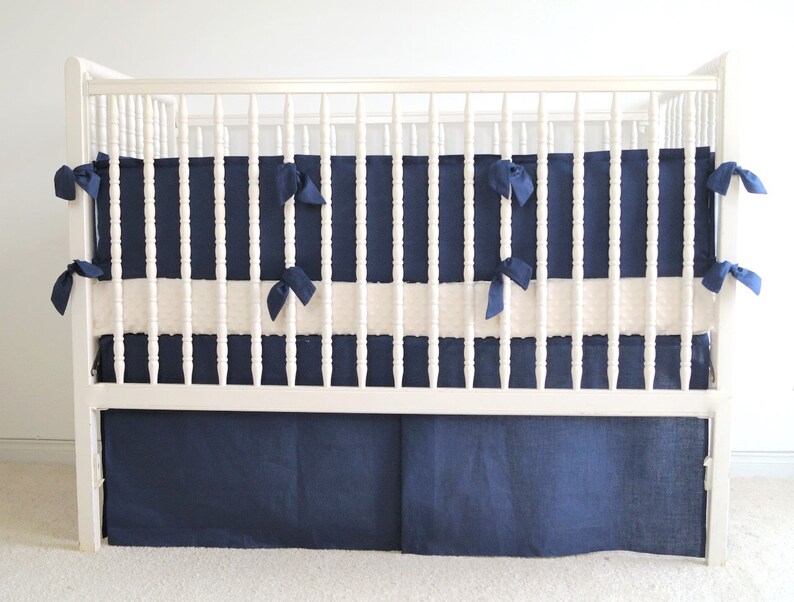 Navy Crib Bedding Nautical Crib Bedding Crib Skirt Crib Etsy