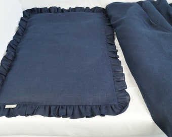 Navy linen  bedding, children bedding