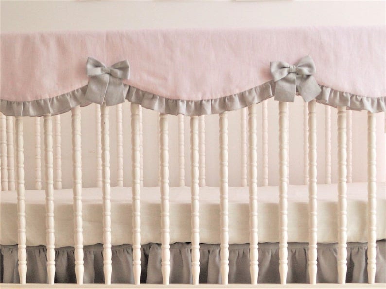 Crib Bedding Girl Crib Bedding Rail Guard Rail Cover. Etsy